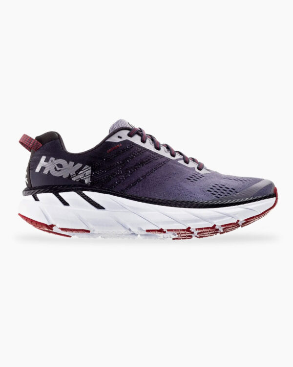 Falls Road Running Store - Mens Road Shoes - Hoka One One Clifton 6 -  Gull / Obsidian