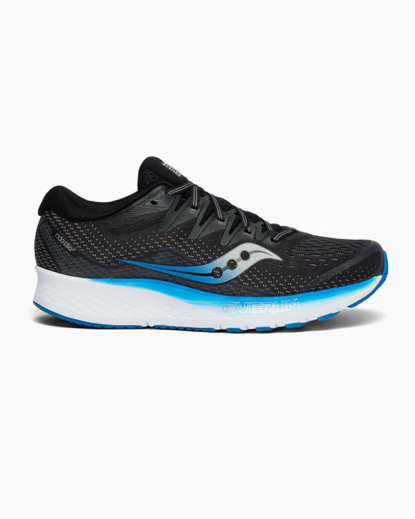 Falls Road Running Store - Mens Road Shoes - Saucony Ride ISO 2 - Black / Blue