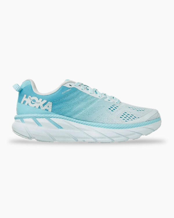 Falls Road Running Store - Womens Road Shoes - Hoka One One Clifton 6 -  ANTIGUA SAND / WAN BLUE