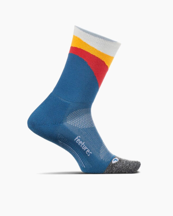 Falls Road Running Store - Running Socks - Feetures Elite Light Cushion Mini Crew - retrograde blue