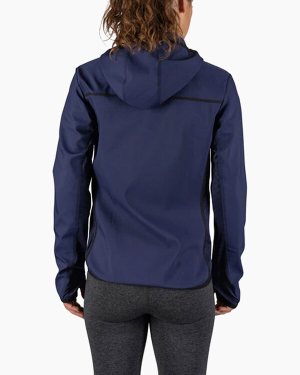 Falls Road Running Store - Women's Apparel - rabbit zip and zoom hoodie in eclipse - back view