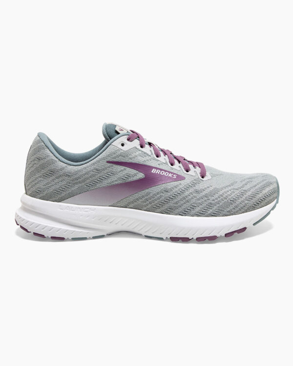 Falls Road Running Store - Hero - Road Running Shoes for Women - Brooks Launch 7 - Gray & Purple