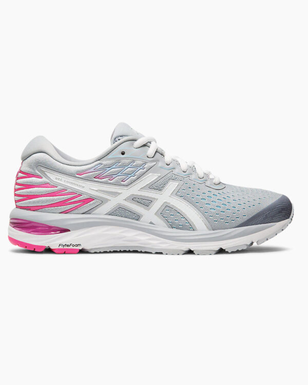 Falls Road Running Store - Womens Road Shoes - Asics - Cumulus 21 - White and Pink