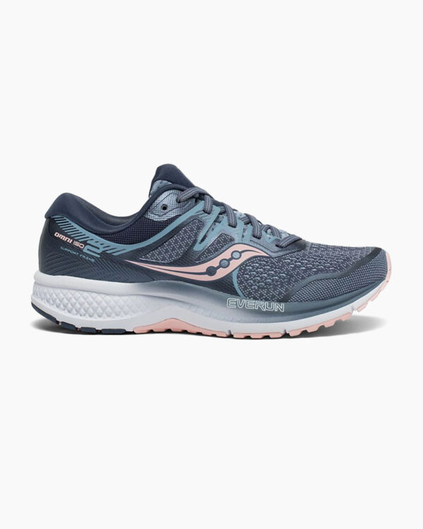 Falls Road Running Store - Womens Road Shoes - Saucony Omni ISO 2 - Slate/Pink