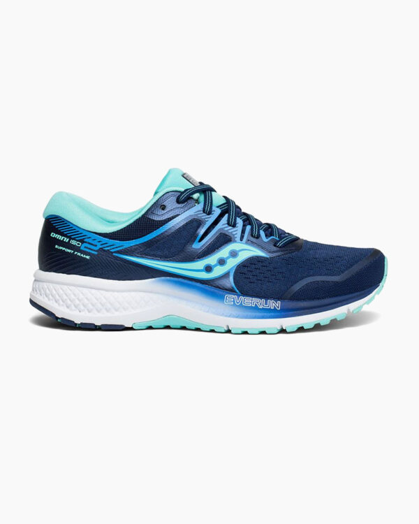Falls Road Running Store - Womens Road Shoes - Saucony Omni ISO 2 - Navy/Aqua