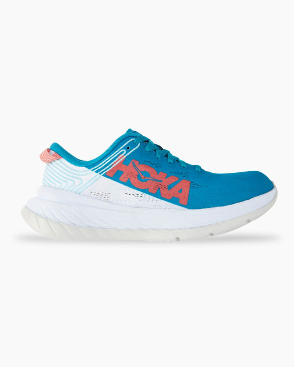 Falls Road Running Store - Womens Running Shoes - Hoka One One Carbon X - Caribbean Sea White