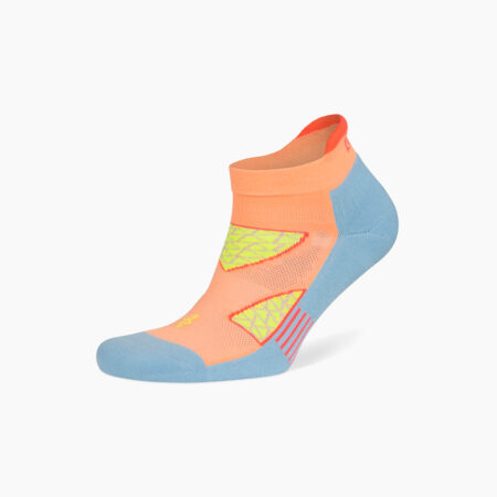 Falls Road Running Store - Accessories - Women's Running Socks - Balega Enduro No Show - Peach / Ethereal Blue