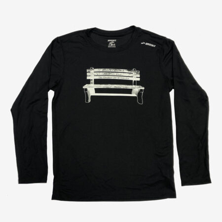 Falls Road Running Store - Men's Apparel - Brooks Baltimore Bench Longsleeve Shirt - black