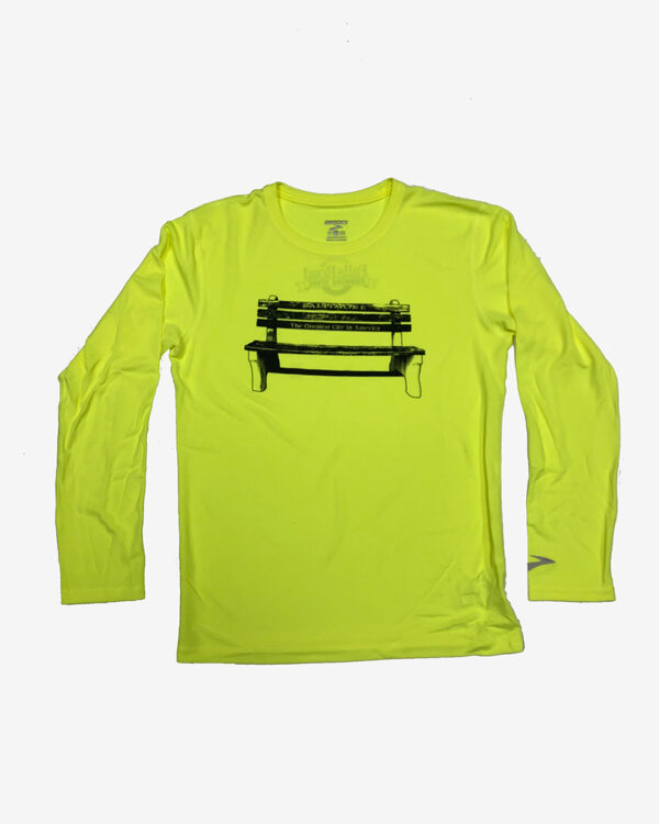 Falls Road Running Store - Men's Apparel - Brooks Baltimore Bench Longsleeve Shirt - yellow