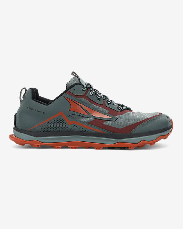 Falls Road Running Store - Mens Trail Shoes -Altra Lone Peak 5 - Gray/Orange