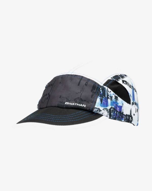 Falls Road Running Store - Nutrition and Wellness - Nathan Quick Stash Run Hat - Black Glitch