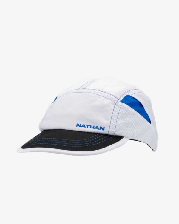 Falls Road Running Store - Nutrition and Wellness - Nathan Quick Stash Run Hat - White