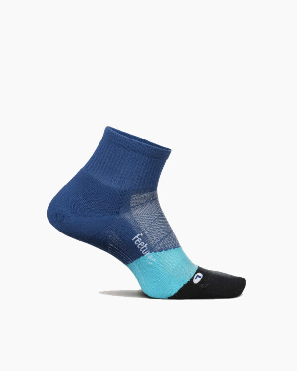 Falls Road Running Store - Running Socks - Feetures Elite Light Cushion Quarter - Oceanic