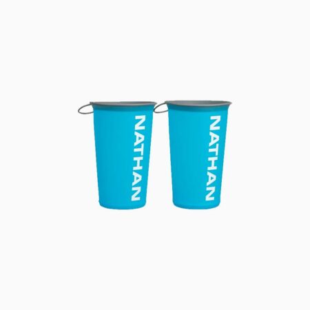 Falls Road Running Store - Nutrition and Wellness - Nathan Reusable Race Day Cup- 2 Pk Blew Me Away/White 6.7 Fl Oz