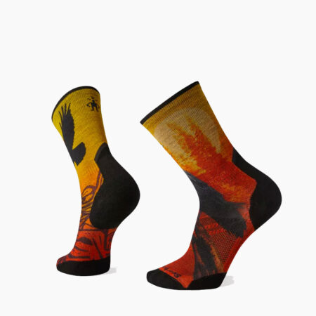 Falls Road Running Store - Accessories - Smartwool Athlete Edition Run Raven Print Crew Socks
