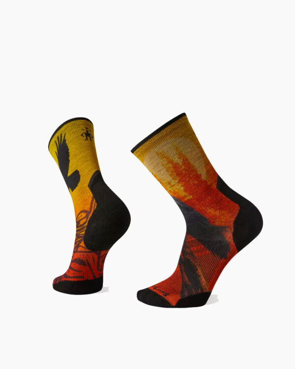 Falls Road Running Store - Accessories - Smartwool Athlete Edition Run Raven Print Crew Socks