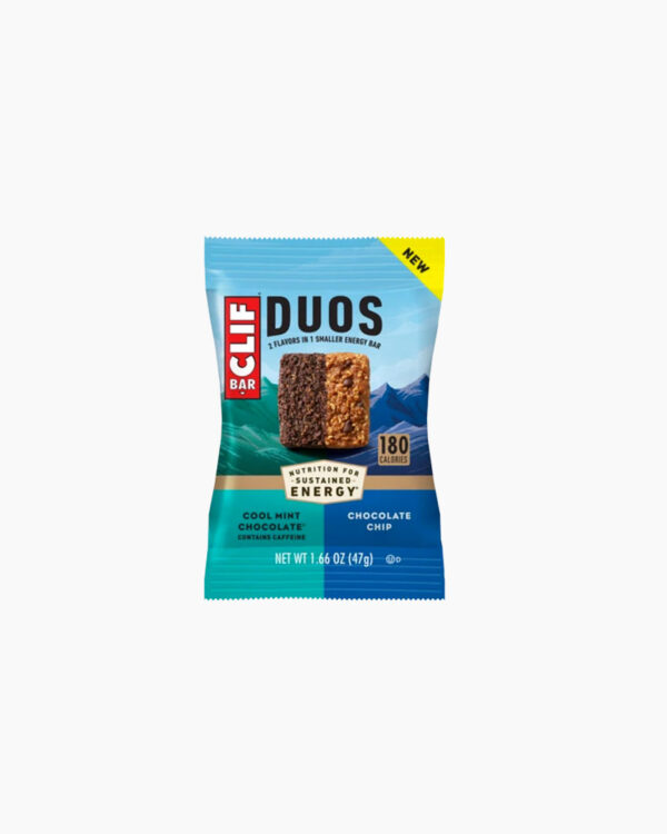 Falls Road Running Store - Nutrition - Clif Bar Duos Single Bar Cool Mint Chocolate/Chocolate Chip