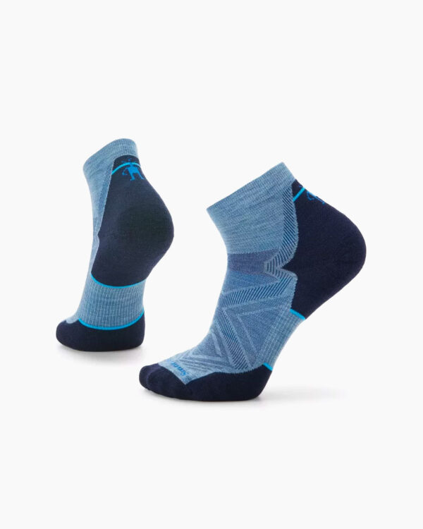 Falls Road Running Store - Accessories - Smartwool Run Targeted Cushion Ankle Socks - Mist Blue