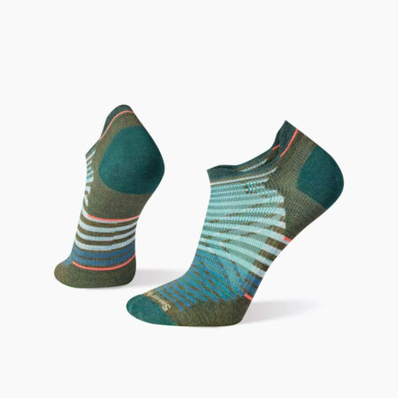Falls Road Running Store - Accessories - Smartwool Run Targeted Zero Cushion Low Ankle Socks - D11 / military olive