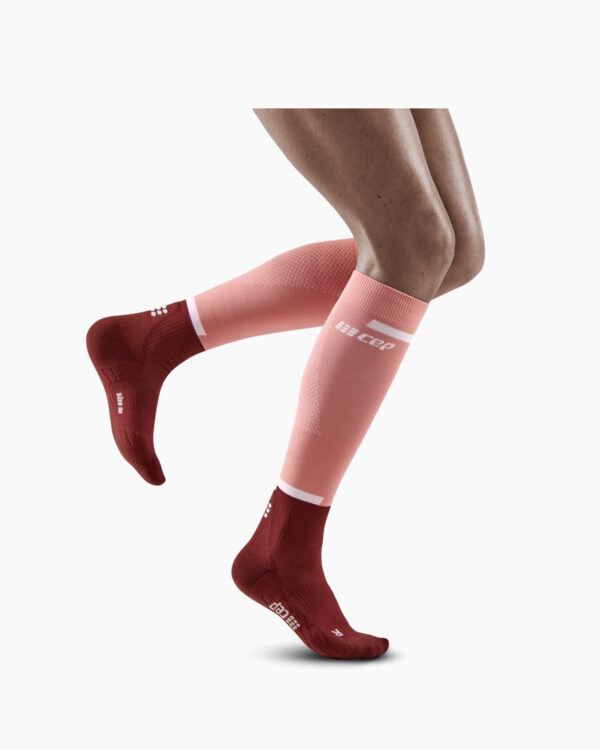 Falls Road Running Store - Accessories - CEP The Run Compression Tall Socks 4.0 - rose / dark red