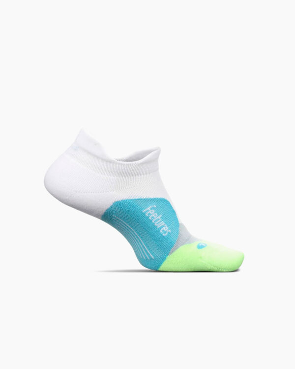 Falls Road Running Store - Running Socks - Feetures Elite Light Cushion - White Lime
