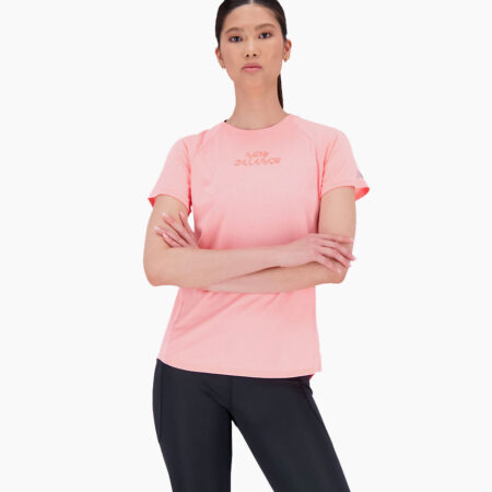 Falls Road Running Store - Women's Apparel - New Balance Printed Impact Run Short Sleeve - GUT