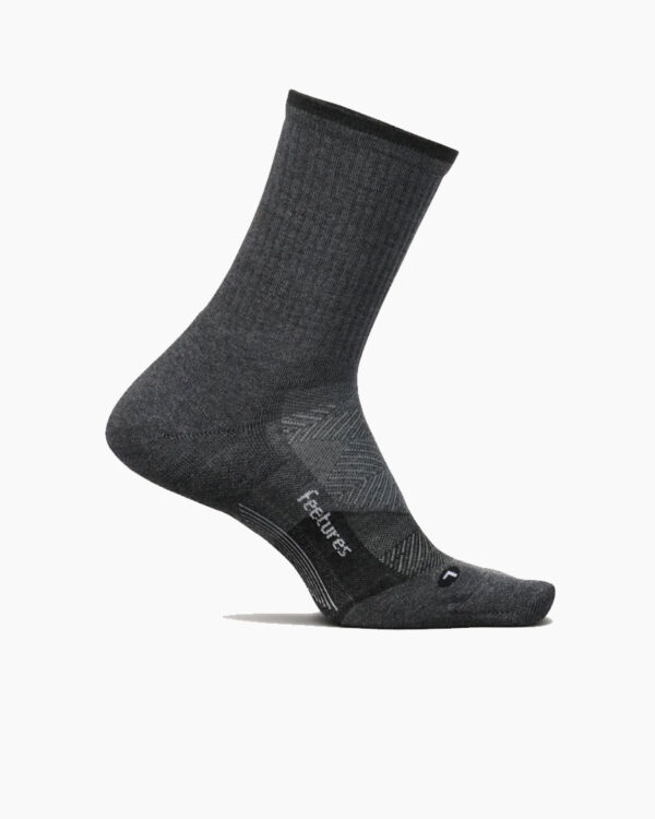 Falls Road Running Store - Running Socks - Feetures Trail Max Cushion Mini Crew - Gray