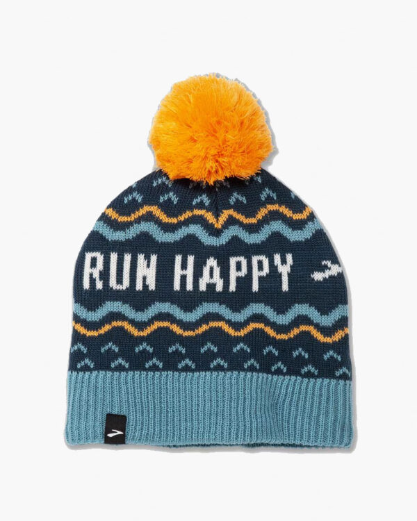 Falls Road Running Store - Accessories - Brooks Heritage Pom Beanie - 491