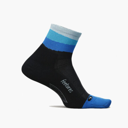 Falls Road Running Store - Running Socks - Feetures Elite Light Cushion Quarter - Oceanic Ascent