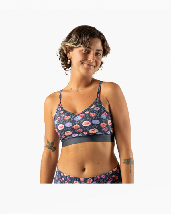 Falls Road Running Store - Women's Apparel - rabbit strappy pocket bra - eclipse poppy