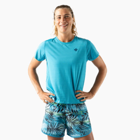 Falls Road Running Store - Women's Apparel - rabbit ICE Perf Tee SS - 405-Algiers Blue