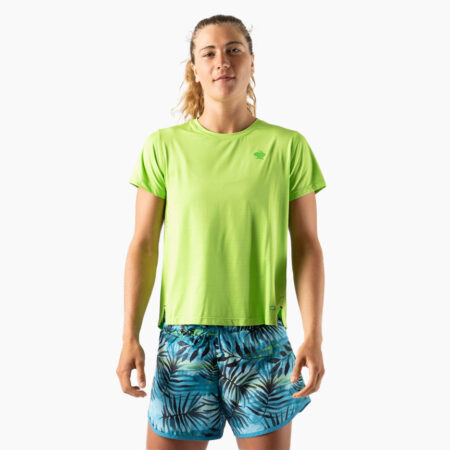 Falls Road Running Store - Women's Apparel - rabbit UPF Tee SS - 360-Jasmine Green