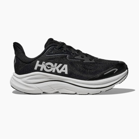 Falls Road Running Store - Kids Road Shoes - Hoka Clifton 10 - BWHT