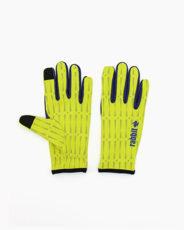 Falls Road Running Store - Accessories - rabbit low light tech gloves 739-Evening Primrose Reflective