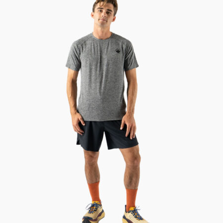 Falls Road Running Store - Men's Apparel - rabbit EZ Tee Perf SS Trail - 60-Charcoal