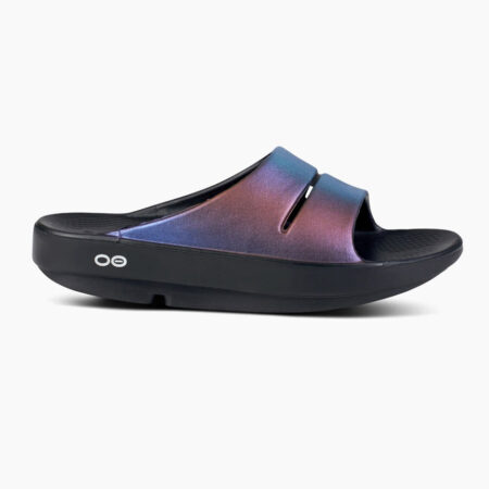 Falls Road Running Store Women's Recovery - Oofos Ooahh Luxe - Midnight Spectre