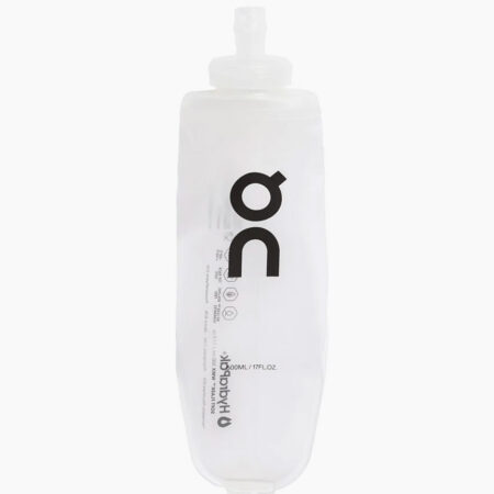 Falls Road Running Store - Nutrition & Hydration Accessories - On Soft Flask 0.5L Translucent/Black Hiking Bottle