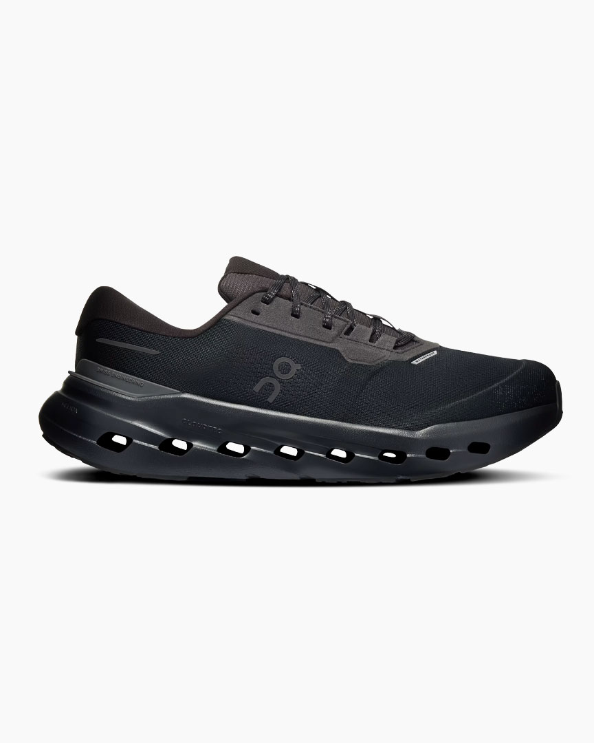 Falls Road Running Store - Mens Road Running Shoes - On Cloudrunner 3 Waterproof Men Black/Black