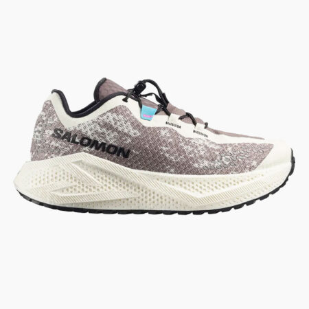 Falls Road Running Store - Womens Running Shoes - Salomon AERO GLIDE 4 Gravel Women - Vanilla Ice Black Iron