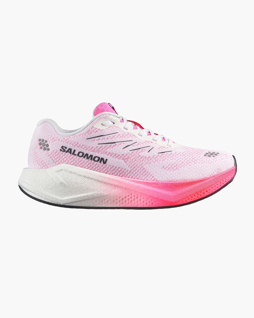 Falls Road Running Store - Womens Road Running Shoes - SALOMON AERO BLAZE 4 WOMEN White/Knockout Pink/Black