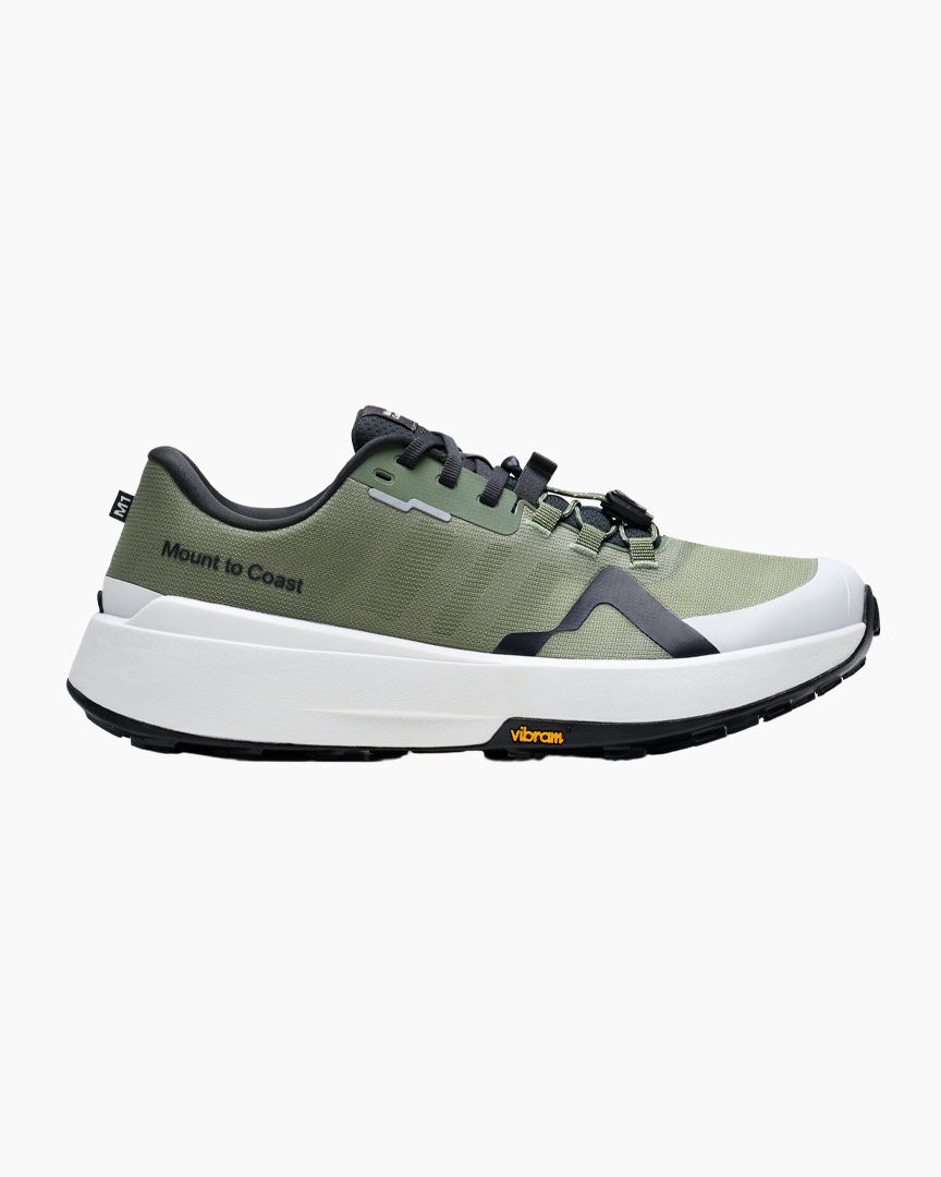 Falls Road Running Store - Womens Trail Running Shoes - Mount to Coast M1 Women Moss