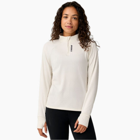 Falls Road Running Store - Women's Apparel - Brooks Momentum Thermal 1/4 Zip Women Bone-278